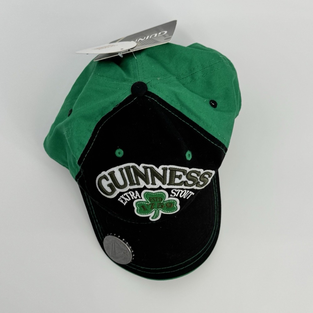 New Guinness St Patricks Baseball Cap Hat‎  with Beer Bottle Opener Adjustable